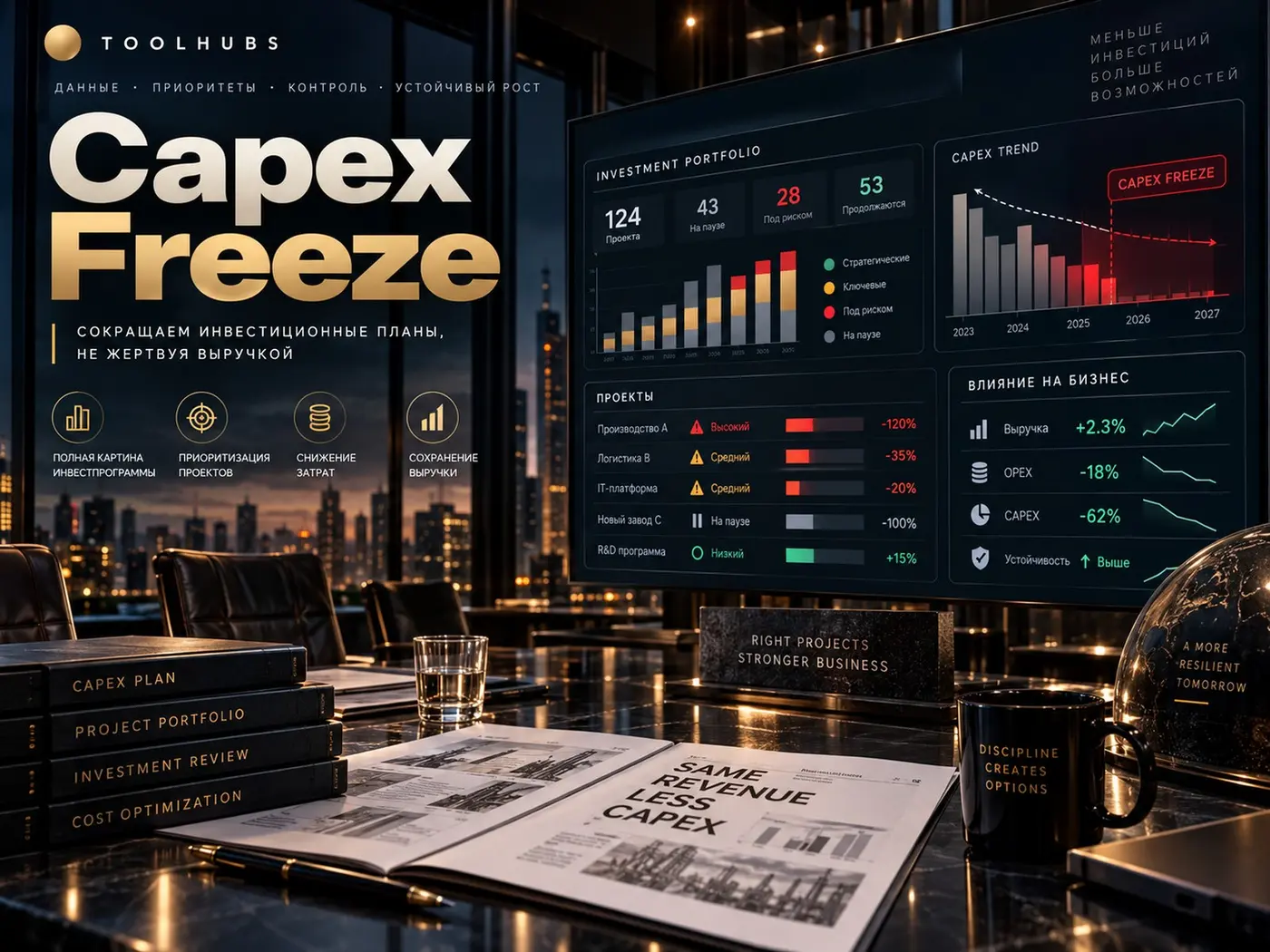 Capex Freeze — что резать в инвестпрограмме