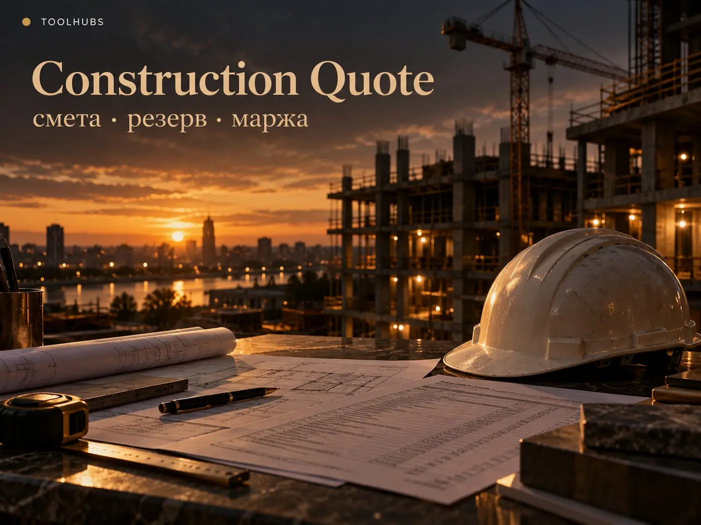 Construction Quote — смета, резерв, маржа предложения
