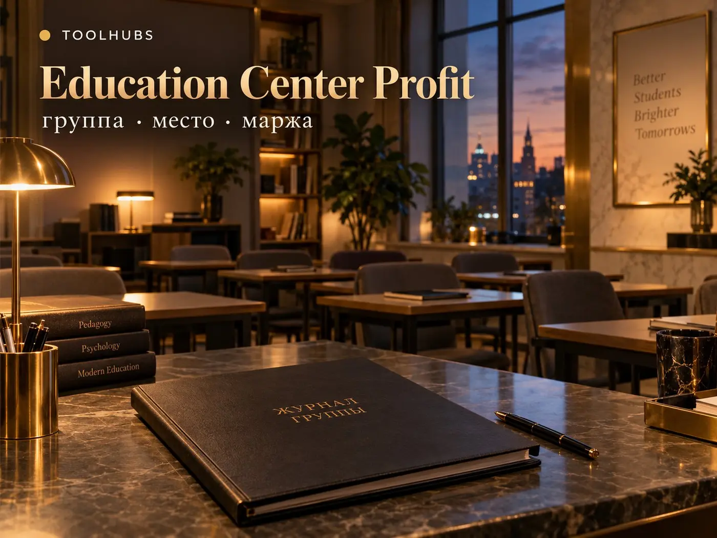Education Center Profit — группы, места, маржа
