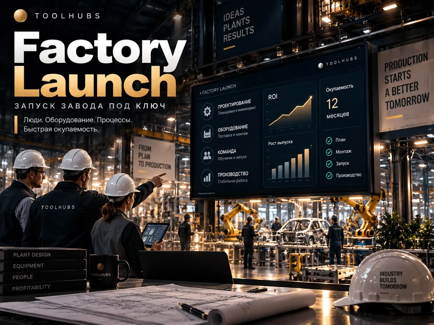 Factory Launch — люди, станки, окупаемость завода