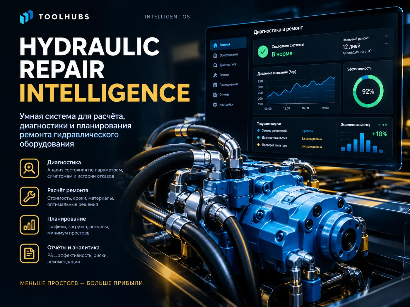 Hydraulic Repair Intelligence — дефектация гидроцилиндров