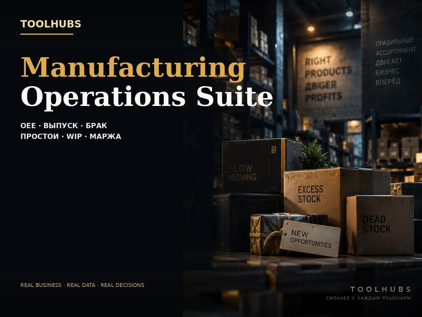 Manufacturing Suite — OEE, брак, узкие места