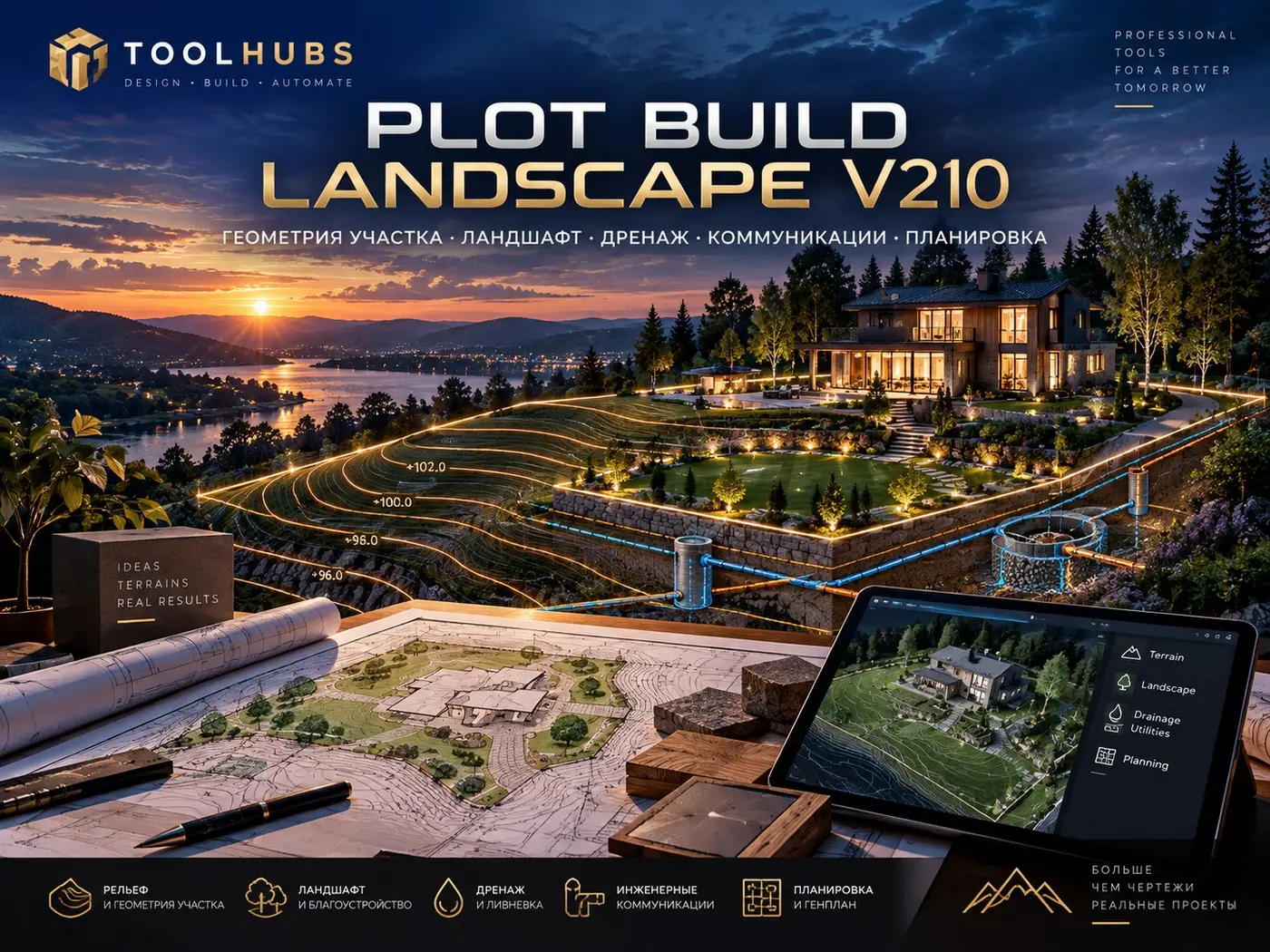 Plot Build Landscape — участок, рельеф, коммуникации