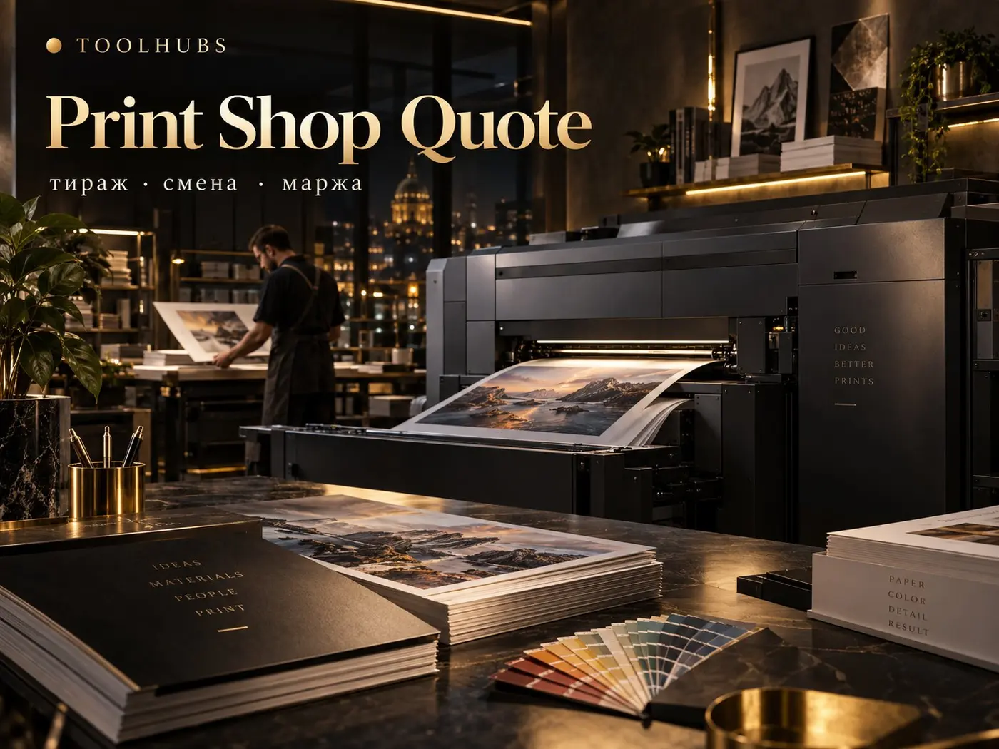 Print Shop Quote — заказ типографии