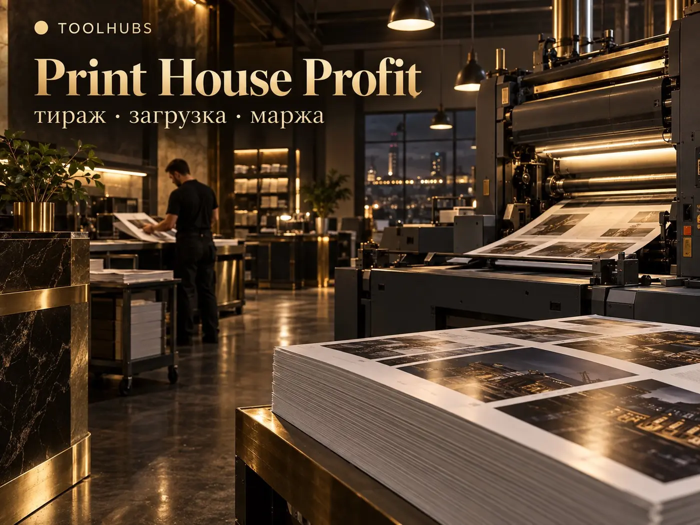 Print House Profit — тираж, загрузка, маржа