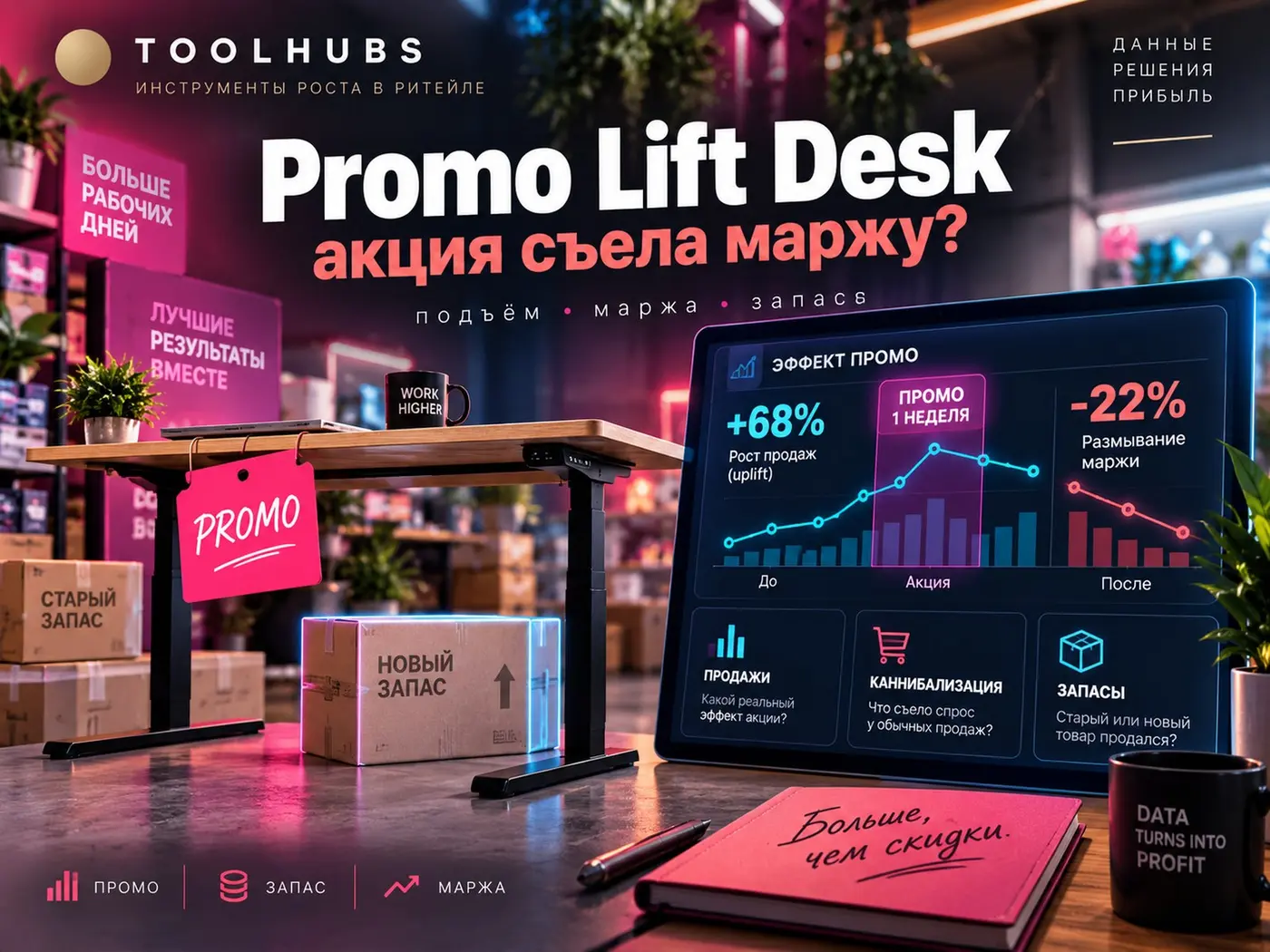 Promo Lift Desk — акция съела маржу