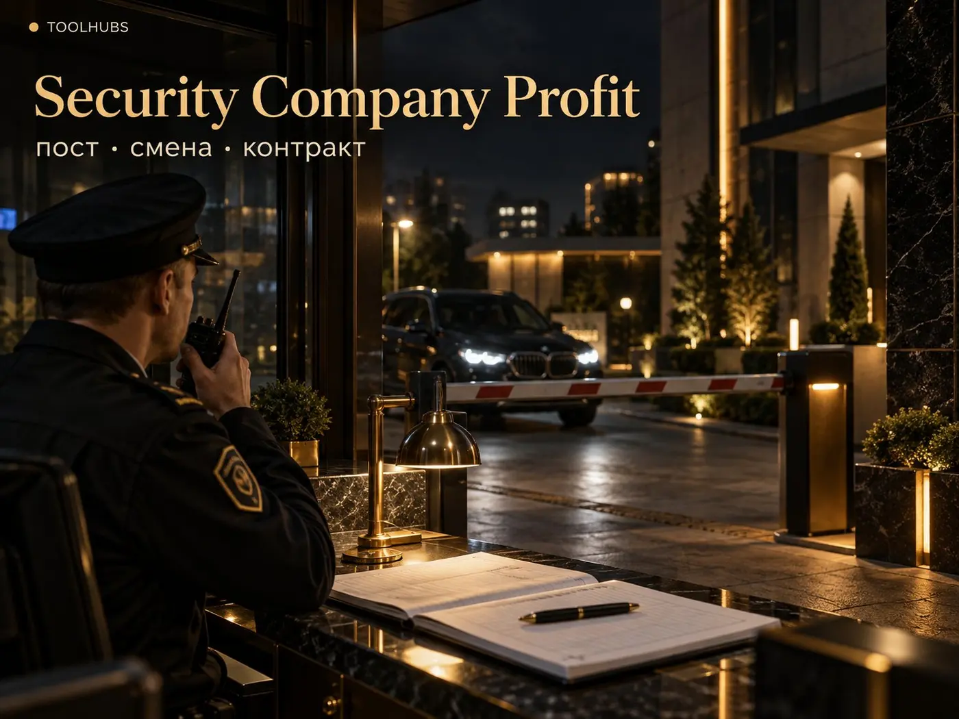 Security Company Profit — посты, контракт, ФОТ охраны