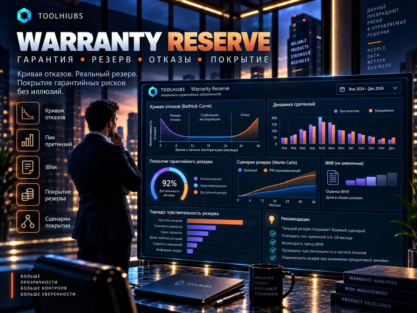 Warranty Reserve — кривая гарантии
